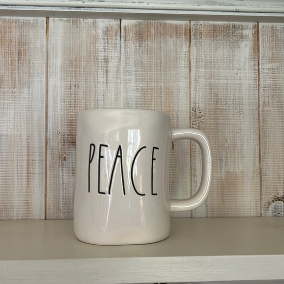 Rae Dunn Other - Rae‎ Dunn NWT stoneware mug cup new in farm style, lettering the word piece